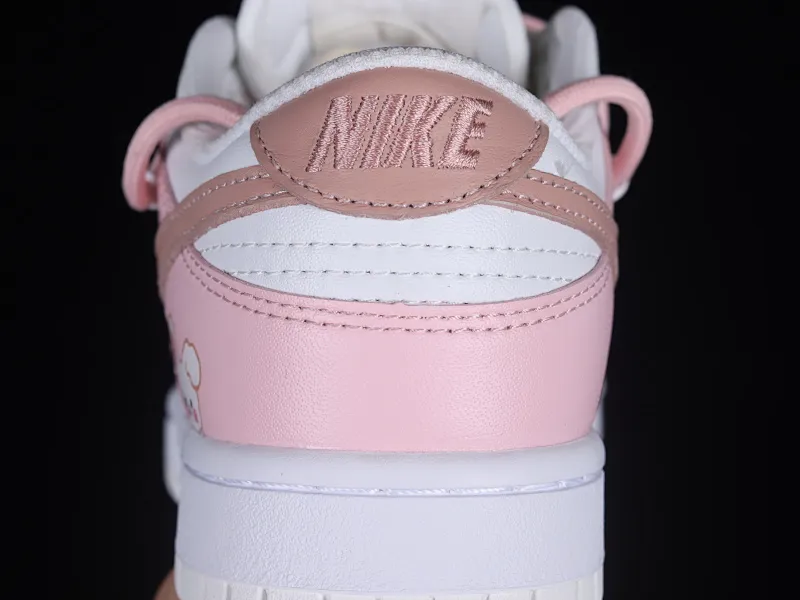 All categories Nk SB Dunk series Nk SB Dunk Low low-top sneakers Nk Dunk Low Year of the Rabbit limited edition Cute girly pink customized version of deconstructed strap casual sneakers DH9765-100